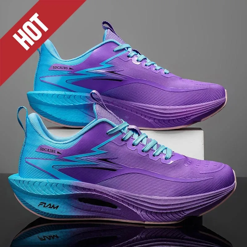 Men Running Shoes Carbon Board Air Cushion Marathon Sports Breathable Lightweight Women's Comfortable Athletic Outdoor Sneakers — image 7