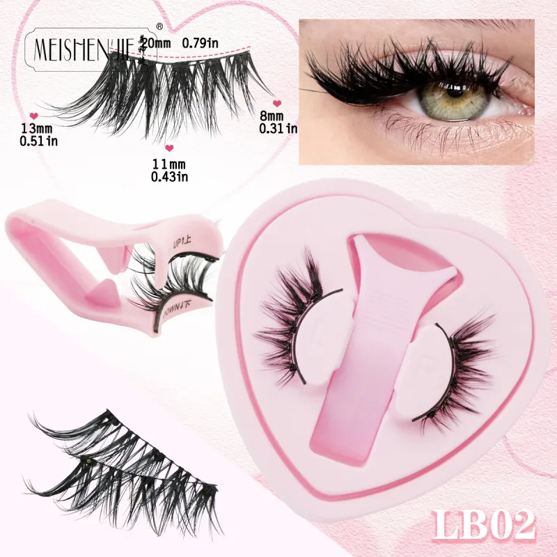Magnetic Eyelashes 1Pcs No Glue Needed Reusable Natural Look 3D Lashes Easy Apply Soft Magnetic Lashes Kit for Eye Makeup