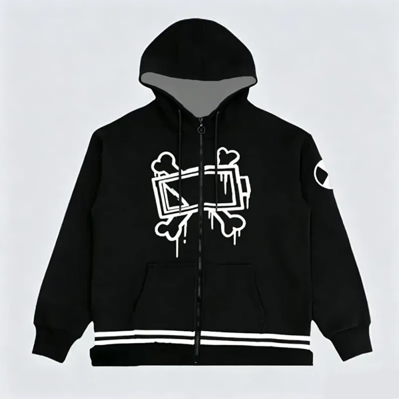 Game Murder Drones Cosplay Zipper Hoodies Winter Long Sleeve Male Hooded Sweatshirt Unisex Streetwear Men Women Zip Up Sudaderas