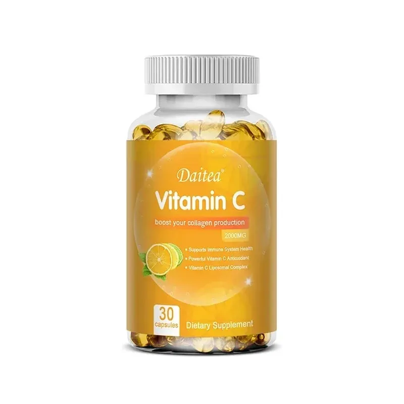 Vitamin C Capsules - 2000mg Promote Collagen Production Support Skin and Immune Health Powerful Antioxidant 120 Capsules — image 8