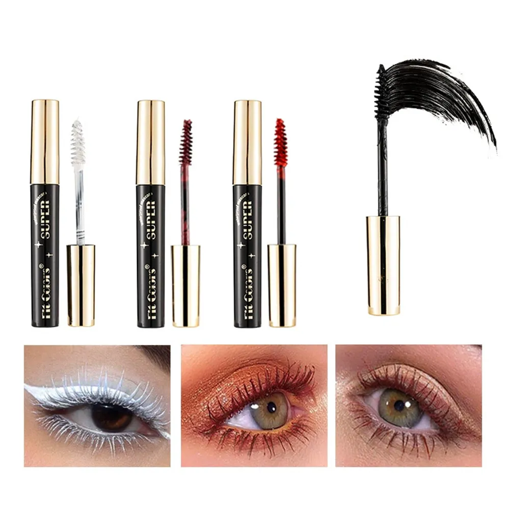 12 Colors Colored Mascara Waterproof Long-lasting Volumizing Curling Non-flaking Rainbow Eye Makeup Purple Blue Pink Green Red — image 3