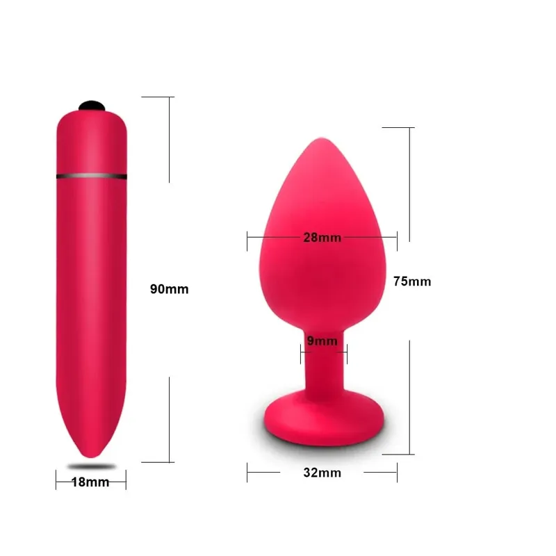 Anal Toy Soft Silicone Anal Plug Mini Bullet Vibrator Butt Plug Men Women Gay Couples Anal Prostate Stimulator Sex Toy for Adult — image 29
