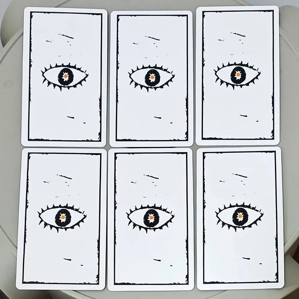 Gulliver Lenormand Oracle Deck 10.3*6cm - 36 Cards Minimalist Black & White Linocut Art — image 5