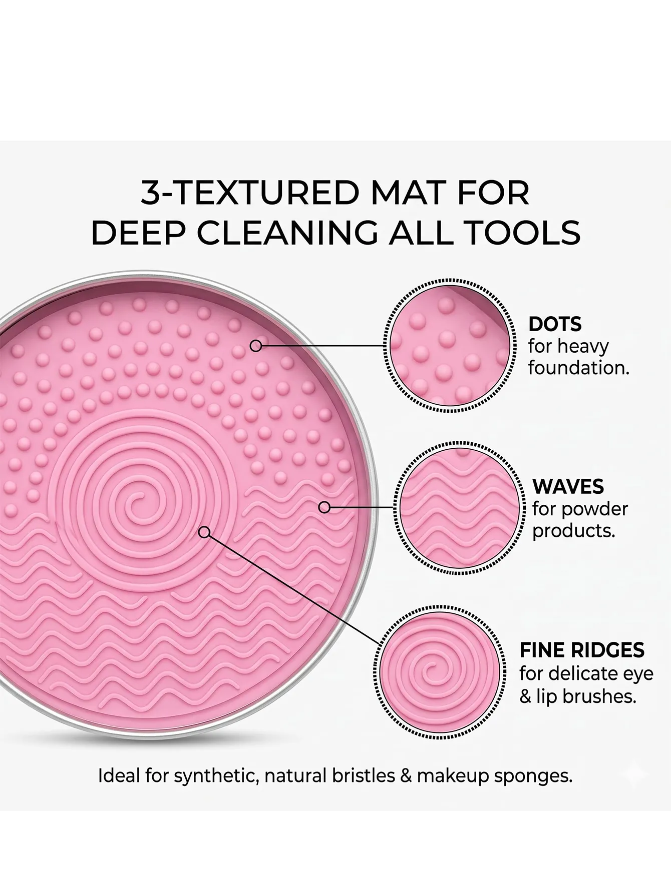 Portable Makeup Brush Cleaning Soap Natural Multipurpose Reusable Travel Cosmetic Cleaner Soap Deep Fast Effective Clean for Makeup Brushes Powder Puffs Various Beauty Washing Supplies — image 3