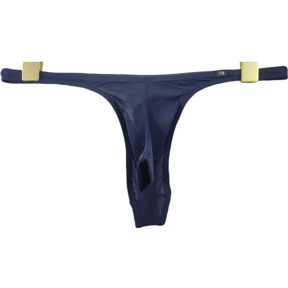 Men Sexy Front Open Pouch Thong G-string T-back Elephant Nose Briefs Underwear — image 14