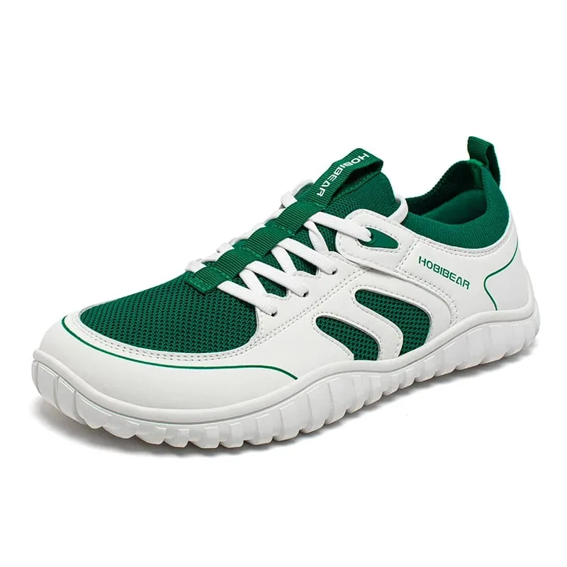Laufsneaker mit breiter Spitze, Unisex, minimalistisches Mesh, atmungsaktive Schuhe, Kunstleder, Schnürsenkel, Wandersneaker — image 4