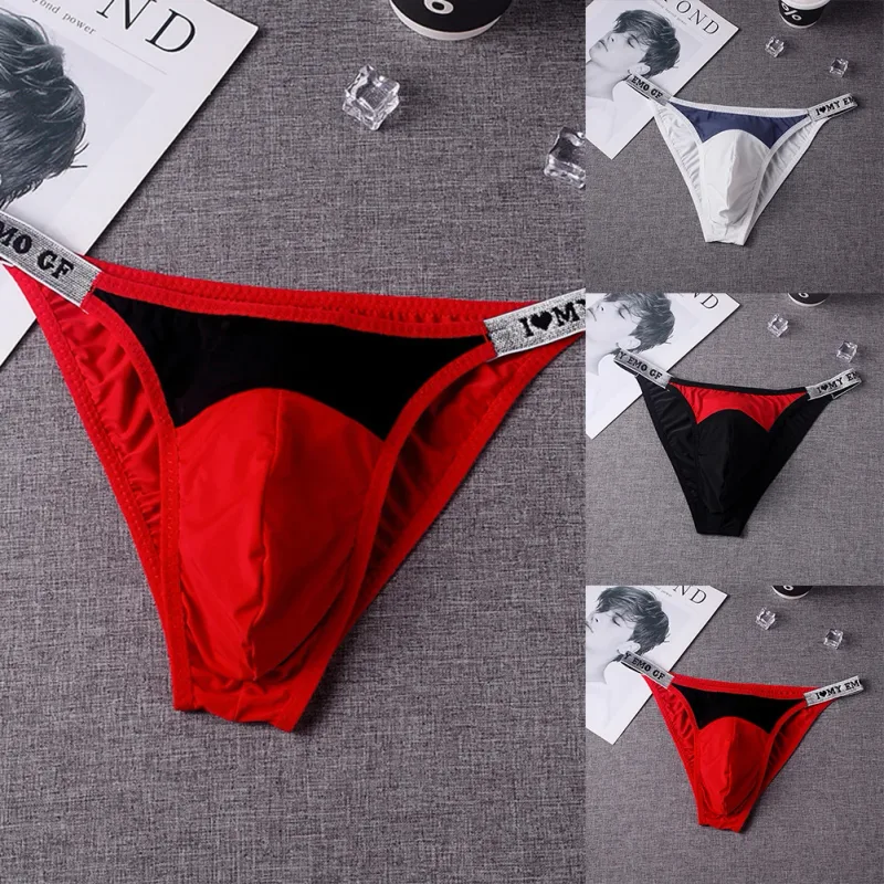 1PC Men Sexy Underwear Briefs Minimalist Sexy T-shaped Pants Low Waist Pouch Panties Breathable Thin Underpants — image 7