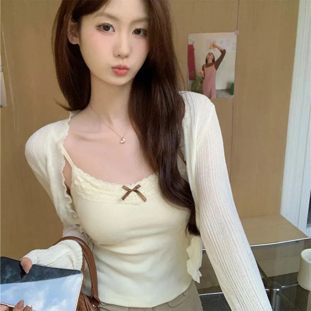 Sommer frauen Weste Ärmellose Spitze Off Schulter Sexy Schlank Top Mit Brust Pad Modische Tank Top Y2K Weibliche Gepolsterte leibchen — image 8