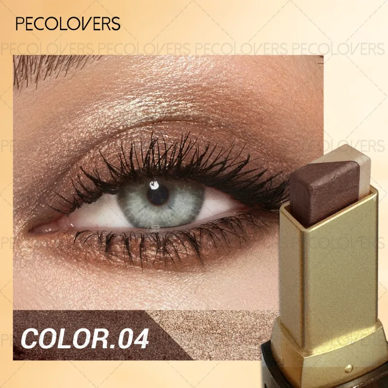 1PC Two-color Eyeshadow Stick Eye Highlighter Lazy Eyeshadow One Touch To Set High Color Development Eye Cosmetics — image 8