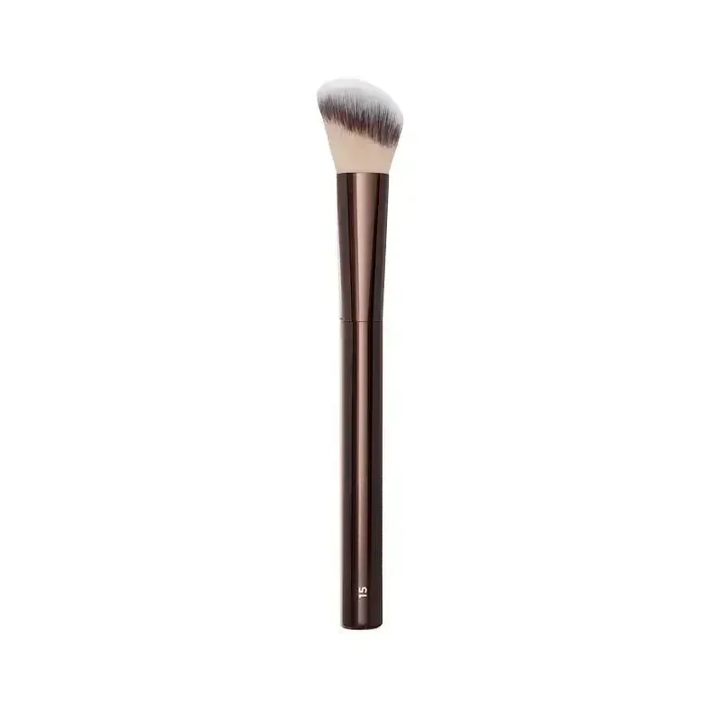 No. 15 Hourglass Blush Brush Bersudut Kontur Blush Stippling Berus Pipi Krim Cecair Blush Makeup Berus Krim Blush Brush