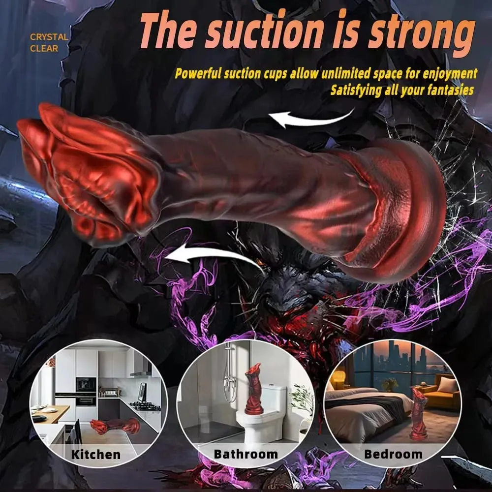 Dildo Anal Plug Man Eating Flower Suction Cup Monster Fantasy Dildo Anal Dilator G-Spot Orgasmic Stimulation Masturbator Sex Toy — image 5
