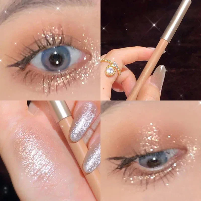 1/2pc Aegyo Sal Under Eye Highlight Pen Shimmer Pearl Eyeliner Pencil Natural Brightening Glitter Eye Shadow Crayon Makeup Stick — image 3