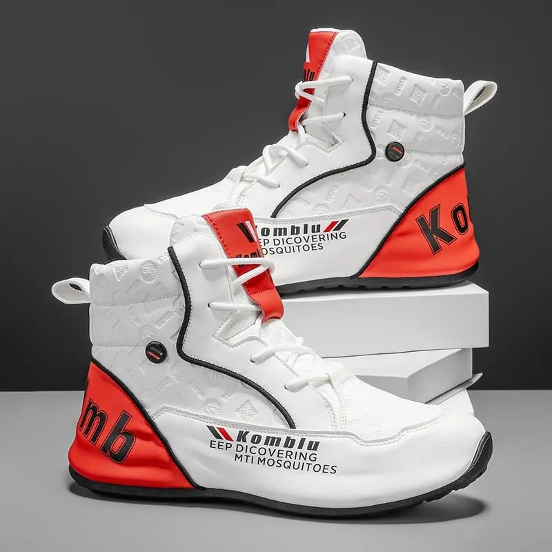 High-Top Casual Sneakers with Trendy Embossed Design Soft and Shock-Absorbing Versatile for Daily Commuting Unisex Fashion Height-Increasing Sports Shoes 9 — image 5
