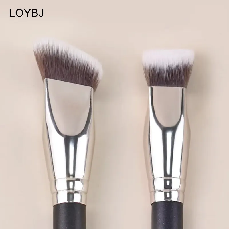 3pcs Angled Foundation Makeup Brush Set Professional Makeup Brushes for Liquid Foundation Cream BB Concealer Women Beauty Tools — image 3