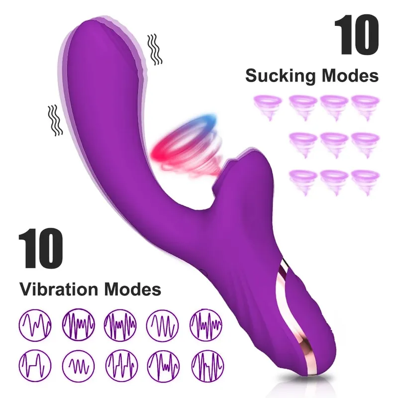 Sucking Vibrator Sex Toys for Women Vibrating Finger Massager with Suction Vibration Clitoral G Spot Stimulation Adult Products — image 11
