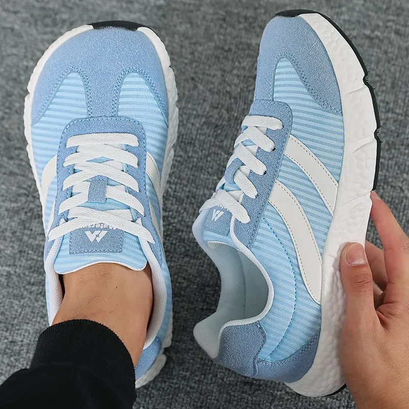 Unisex EVA Soft Sole Running Shoes Lightweight Vintage Multi-Use Sneakers Big Size Breathable Wear Resistant Walking TennisShoes