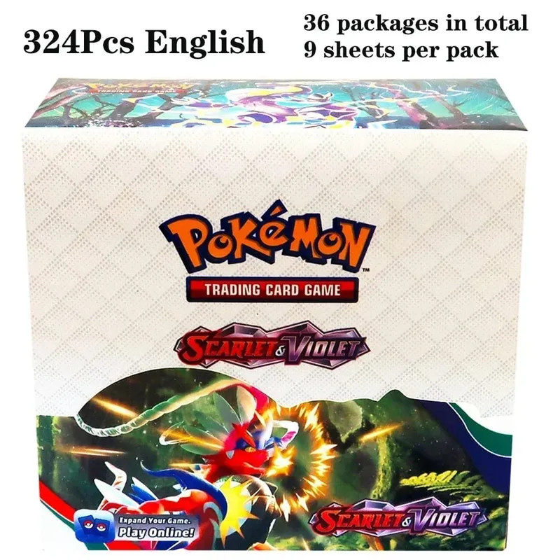 324Pcs Pokemon TCG: Sword & Shield Tempest Bonds Booster Box Trading Card Game Pokemon Card Kids Toys Board Game