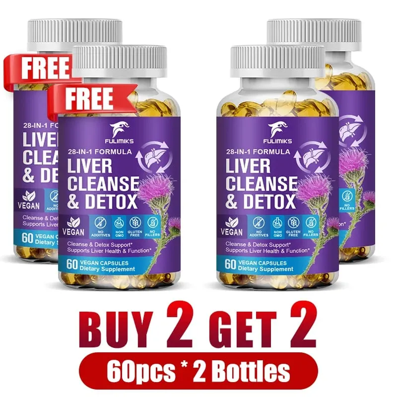 Liver Cleanse & Detox Capsules with Milk Thistle & Dandelion for Toxin Removal & Liver Regeneration Digestion Kidney Health — image 9