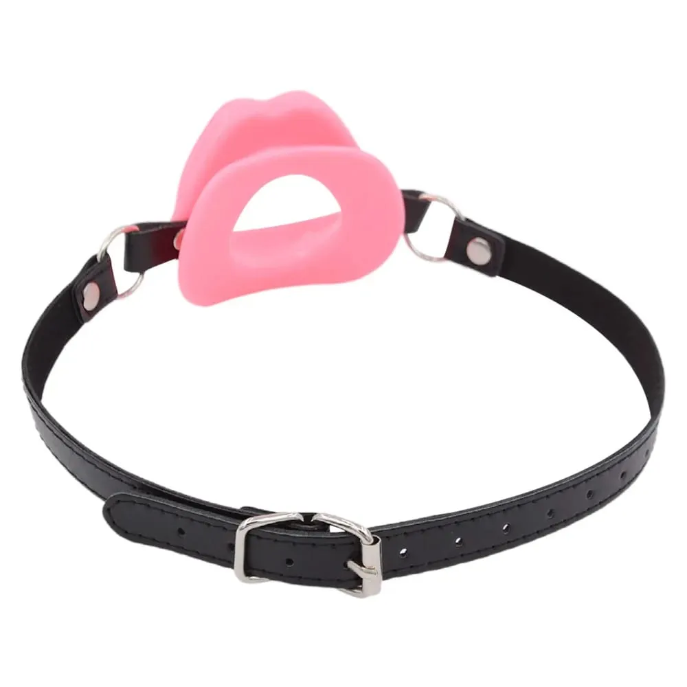 Silicone Oral Fixation Lips Ring Silicone O-Ring Open Mouth Gag for Couples Sex Toys BDSM Bondage Restraint Lips Shape 18+ — image 4