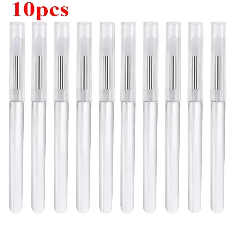 3/5/10PCS Portable Silicone Lip Brush With Cover Soft Multifunctional Lip Balm Applicator Lipstick Lipgloss Makeup Brushes