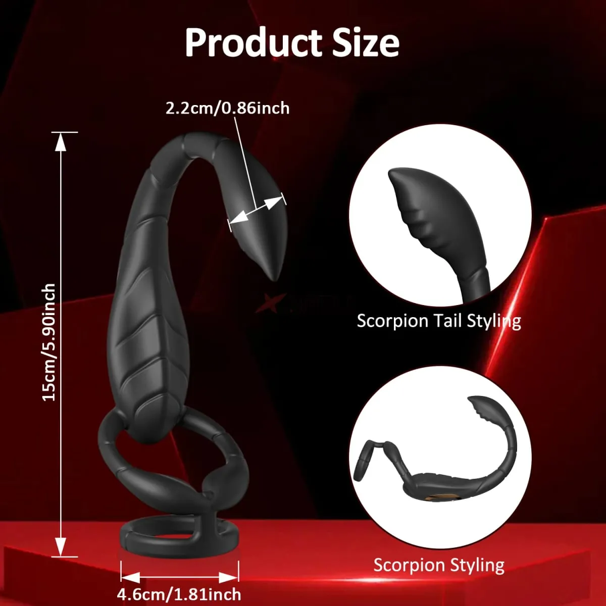 Vibrating Cock แหวนชายต่อมลูกหมาก Perineum นวด Vibrator Taint Stimulator Anal Butt Plug เพศของเล่นสำหรับผู้ชายอวัยวะเพศชายแหวน — image 5