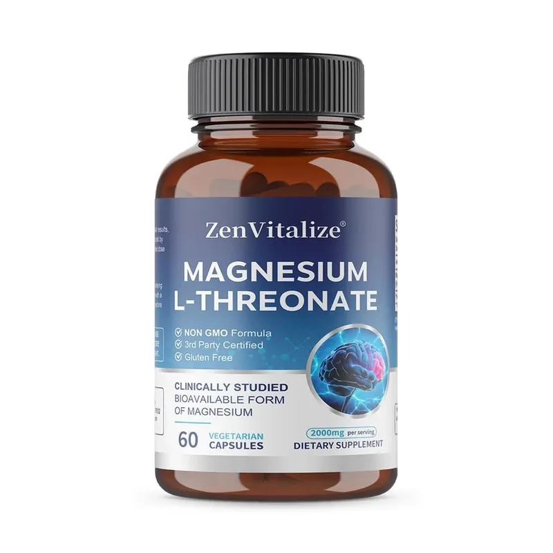 Magnesium L-Threonate Capsules Brain Focus Memory Nerve Health Muscle Strength Sleep Quality & Stress Relief Support — image 10