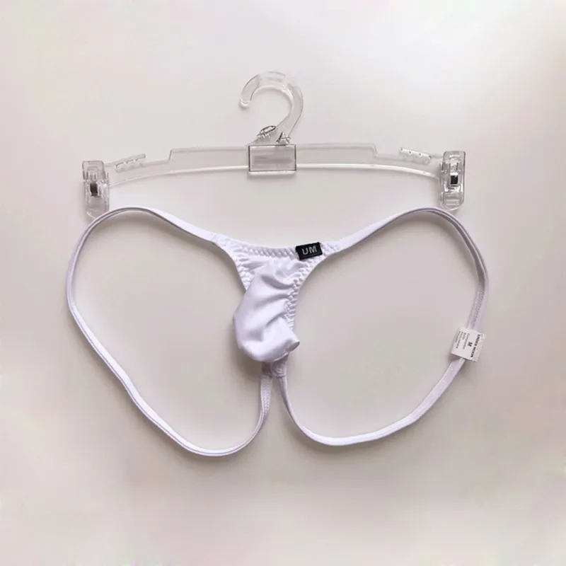 Men Ice Silk Thin Jock Strap Supporter Backless Japanese Thongs Gay Sissy Pouch Lingeries For Man Underwear Briefs Men's Panties — image 4