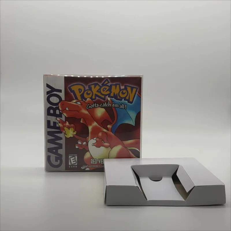 Pokemon Series Blue/Crystal/Gold/Green/Red/Silver/Yellow GBC Game in Box with Manuals for Video Game Cartridge USA Version