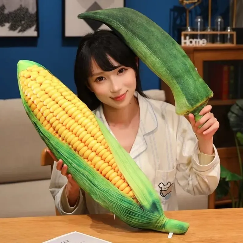 Kawaii Soft Vegetable Pillow Realistic Details Simulation Vegetable Stuffed Creative Accent Cozy Veggie Cozy Home — image 6