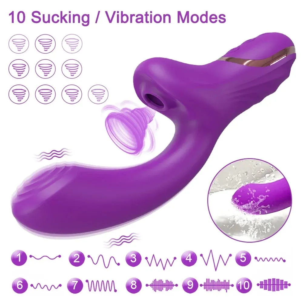 Clit Sucker Vagina Vibrator for Women G-Spot Clitoris Nipples Stimulator Female Masturbation Adult Goods Sex Toy for Women 18+ — image 4