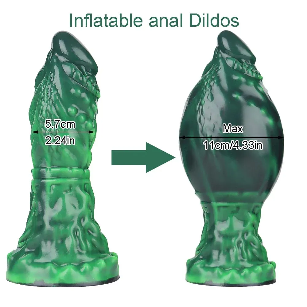 Dog Knot anal Dildos inflatable Buttplug max 11cm huge anal dilation plug sex toys for women men BDSM G-Spot Prostate Massage — image 3