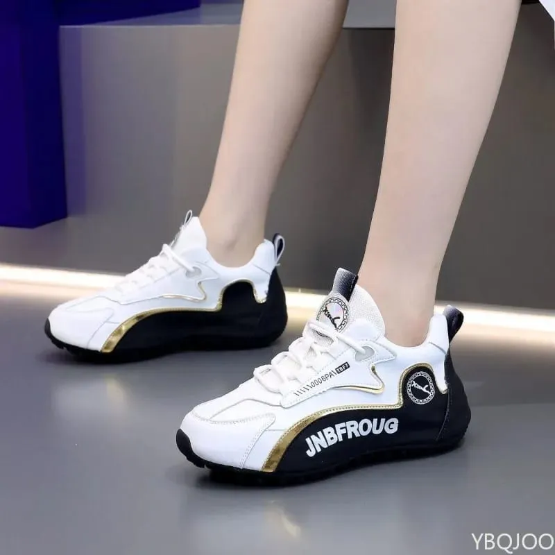 Large Size Spring and Autumn New Thick Sole Height Increasing Casual Men's Shoes Niche Trend Versatile Flat Sports Men's Shoes — image 2