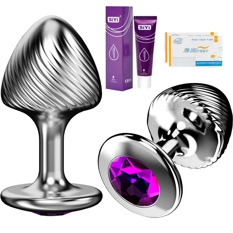 Ribbed Mushroom Metal Butt Plug Beginner Anal Plug Prostate Massage Dildos Masturbation Stimulator Adult Sex Toys For Man Women — image 18
