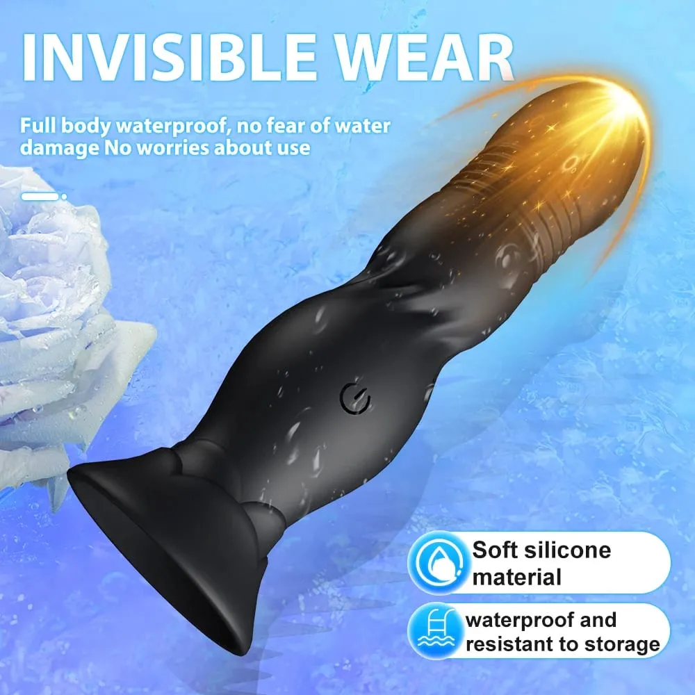 Luxurious Field Wireless Control Prostate Massager Telescopic Vibrator Anal Plug for Men Dildo Adults Sex Toys For Women Men Gay
