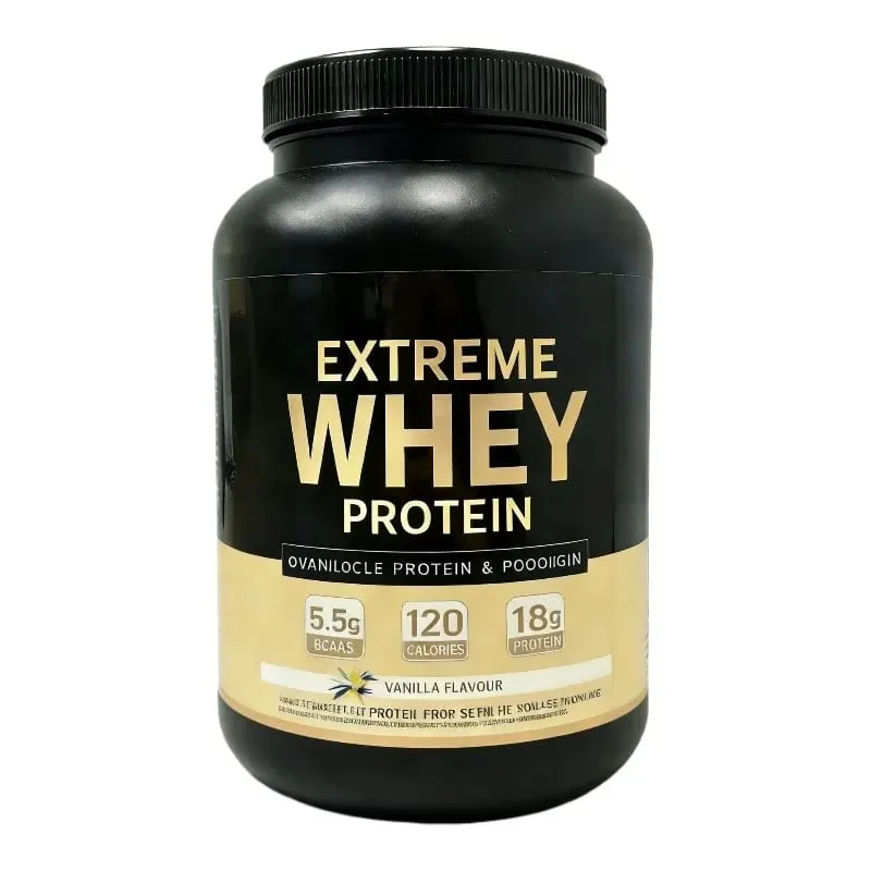 Vanilla Whey Protein Powder 2.2lb 18g Protein 33 Servings Fitness Nutrition Daily Protein Support for Adults