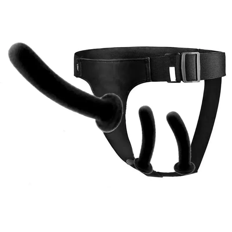 Adjustable Silicone Strap On Dildo Harness Long Slim Pegging Dildo Panties for Women Men Couples Soft Flexible Strap-on Sex To — image 1