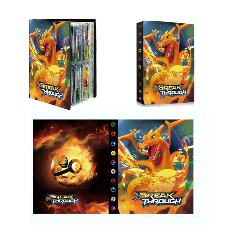 Pokemon Charizard Cards Album Book 240PCS Pok é mon Game Card Album VMAX GX EX Holder Collection Binder Folder Kids Toy Gift — image 2