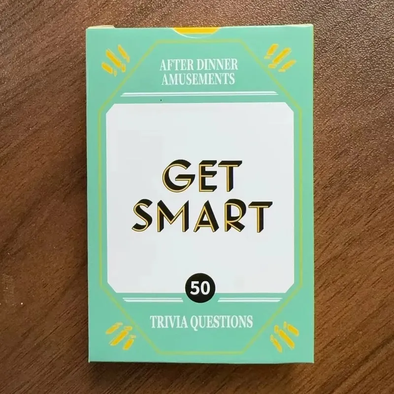 Multi-Themed Dinner Party Mini Card Game Portable Travel Party Games Trivia Riddles & Conversation Starters for Adults & Kids — image 8