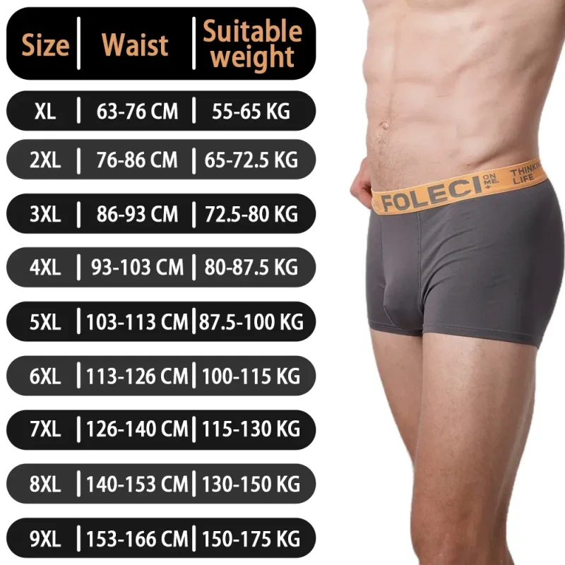 2025 erkek pamuklu iç çamaşırı boksörler nefes streç külot şort yumuşak erkek erkek gençlik Boxershorts büyük boy külot XL-9XL — image 3