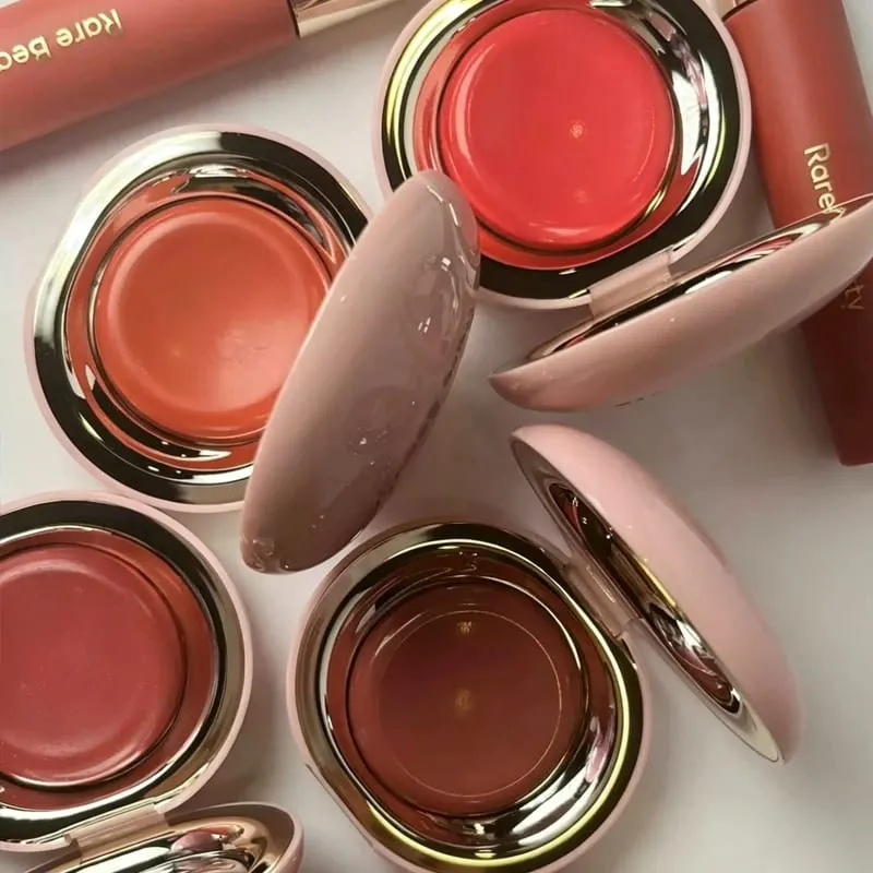 Bộ trang điểm Rare Beauty dạng lỏng nổi bật Giữ ẩm và không bị khô Phấn má hồng dạng kem Lustrous Moist Nature Liquid Blush