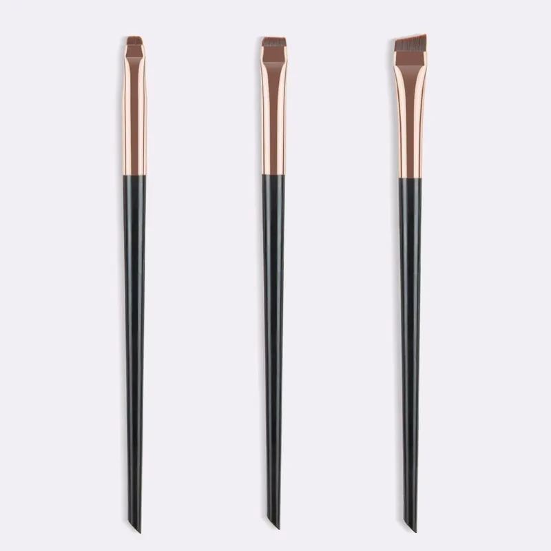 3pcs Blade Eyeliner Brush Eyebrow Brush Portable Flat Fine Eyeliner Pencil Eyebrow Contour Makeup Brush — image 8