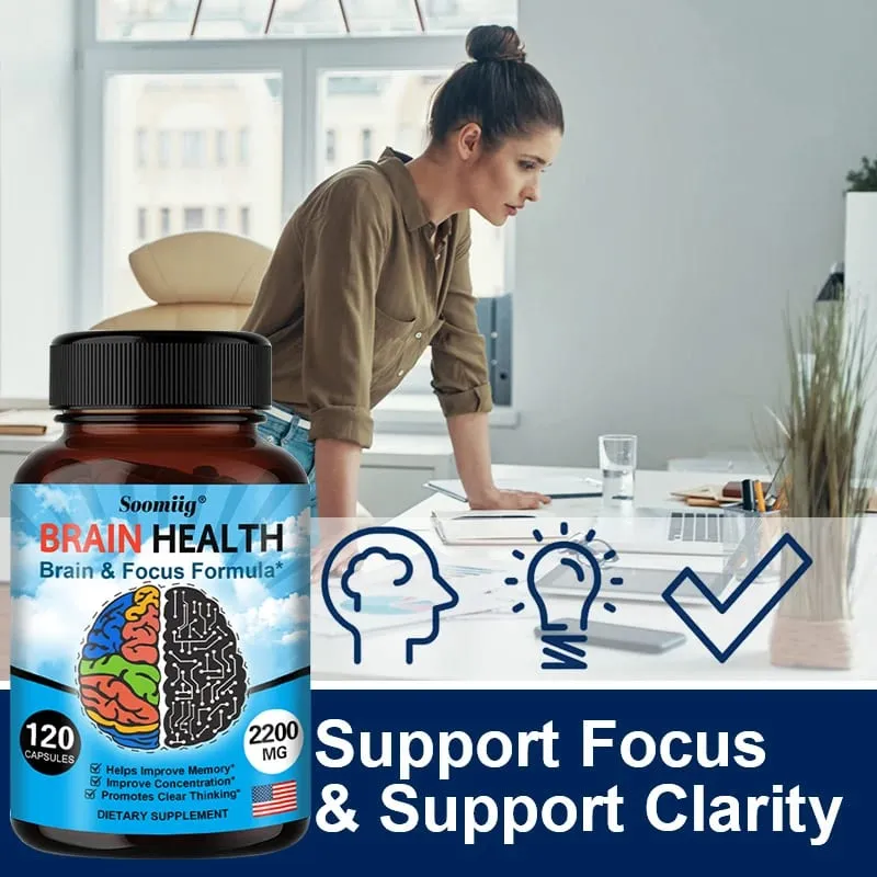 Ginkgo Biloba Capsules 1200mg Υποστηρίζει τη Μνήμη Εγκεφαλική Λειτουργία και Ψυχική Εγρήγορση Συμπλήρωμα Υγείας Εγκεφάλου 30/60/120 Capsuels — image 4