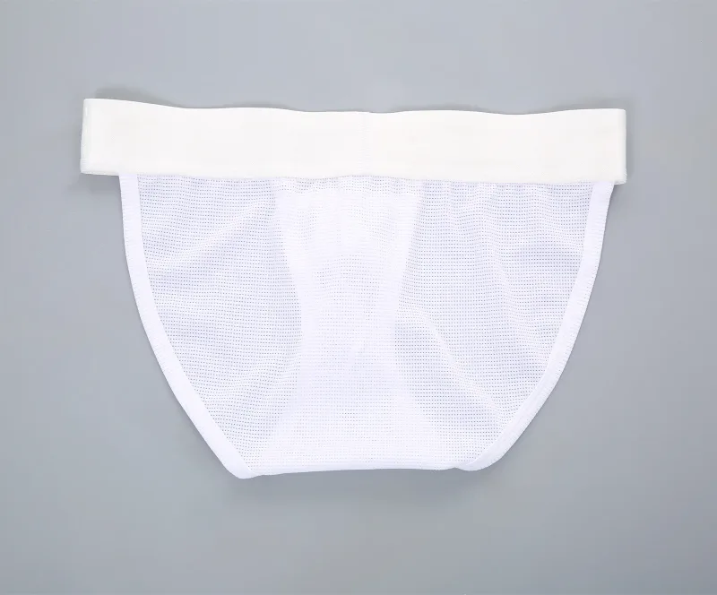 Mesh Underwear Men Sexy Briefs Buckle Bulge Pouch See‑Through Underpants Male Sheer Lingerie Panties — image 12