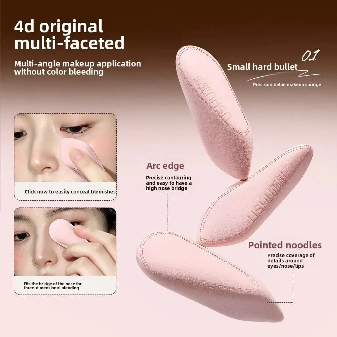 2PCS Finger Shape Makeup Sponge Set Precision Detail Face Cosmetic Tool Reusable Cosmetic Puff for Foundation Highlighter — image 3