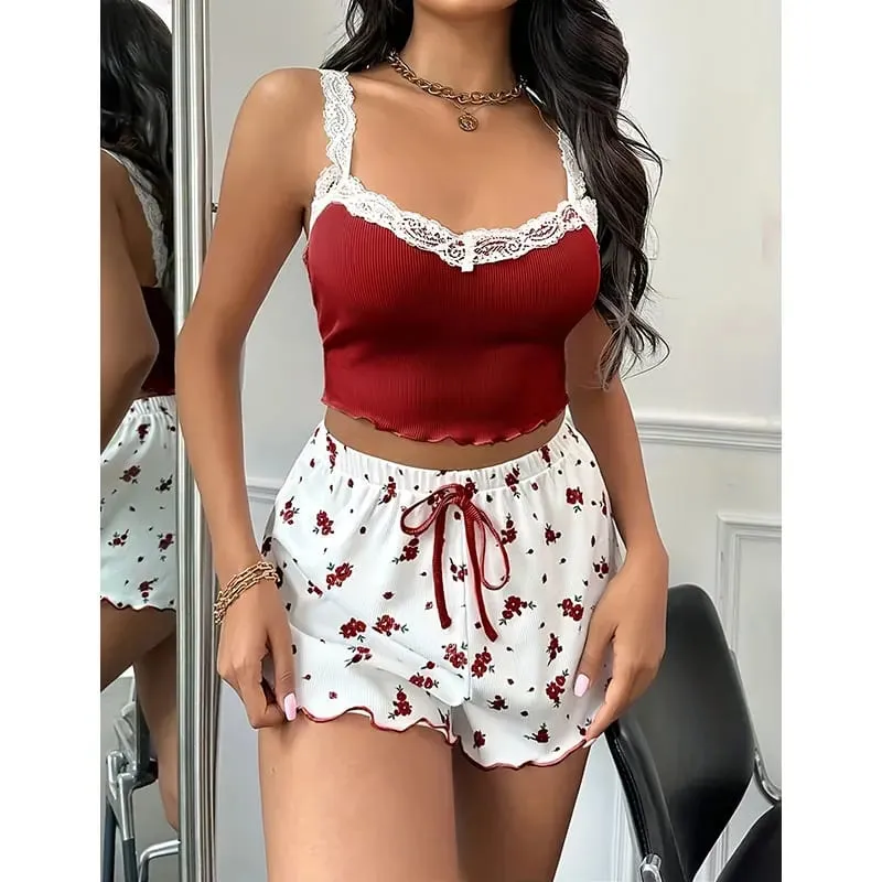 Seamless Bralette Bra Panties Women Lingerie Summer Sexy Clothing Best-Selling Female Underwear Soft Tank Crop Top Shorts Sets — image 2