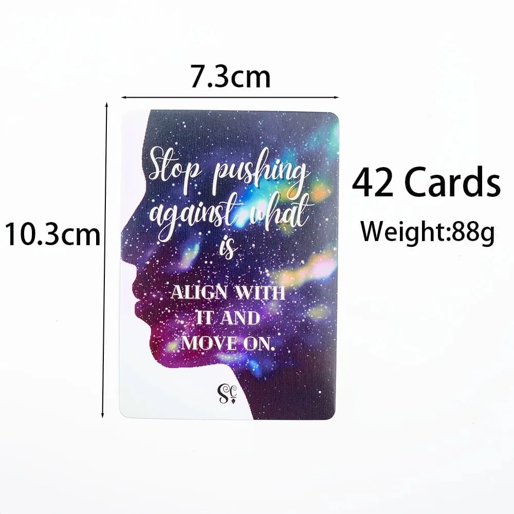 42 Oracle Card Deck Cosmic Messages Divination Inspirational Board Playing Games English Version 10.3x7.3cm — image 4