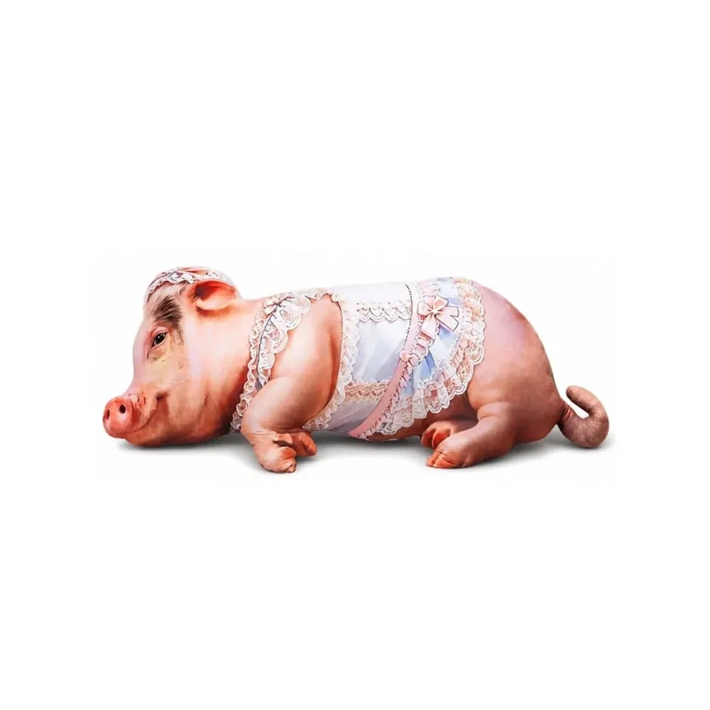 Material Animal Body Pillow PP Cotton Filled Soft Texture Animal Cushion 40cm Size Cute Design Pig Keychain Bedroom Use — image 8