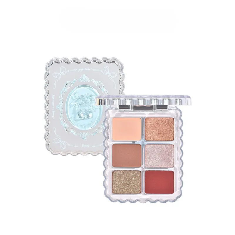 Gogotales Gemstone 6 Color Eye Shadow Matte Earth Pearlescent Daily Orange Brown Dream Crystal — image 5