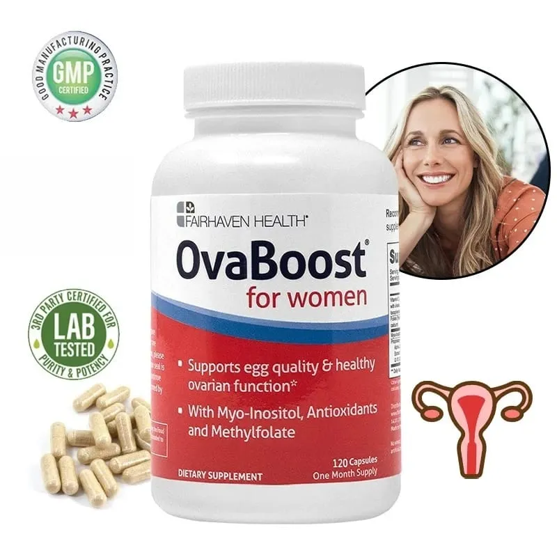 Suplemento dietético nutricional para fertilidade natural - contém inositol e ácido fólico para promover a ovulação e melhorar a qualidade do óvulo — image 7