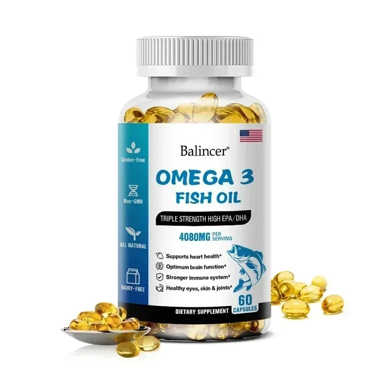 バリンサー 天然オメガ 3 魚油ソフトジェル - トリプル強度高 EPA 1200mg DHA 900mg 非遺伝子組み換えグルテンフリー栄養補助食品 — image 11